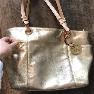 Michael Kors Gold Tote